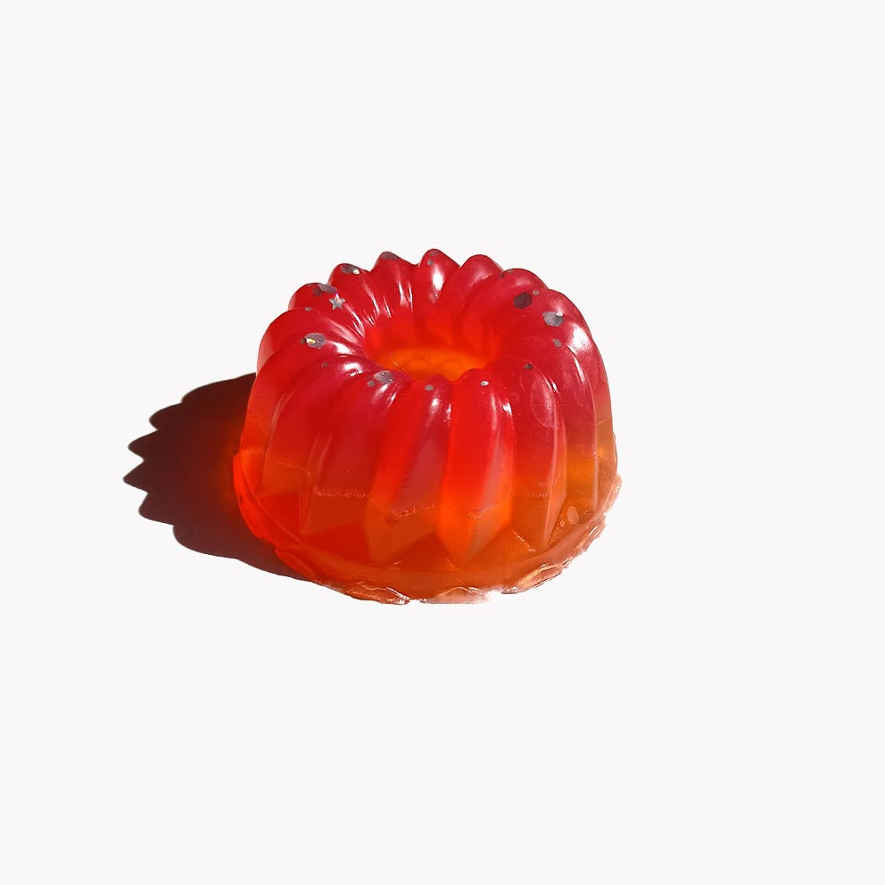 Fiery-orange soap glow